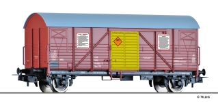 Tillig 77072 - H0 - Gedeckter Güterwagen Tetraethylblei, DR, Ep. IV